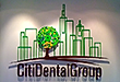 Offices signs, dimensional corporate office sign with mirror finish and clear gereen edges for City Dental Group New York, office wall, wall decor