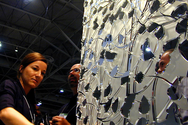 Laser cut decorative screen as room divider