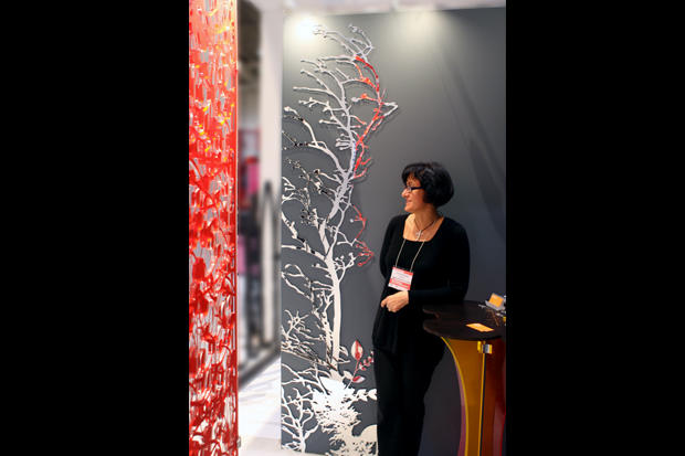 Decorative laser cut mirror screen for wall mounting as interior decor - Art Signs Company