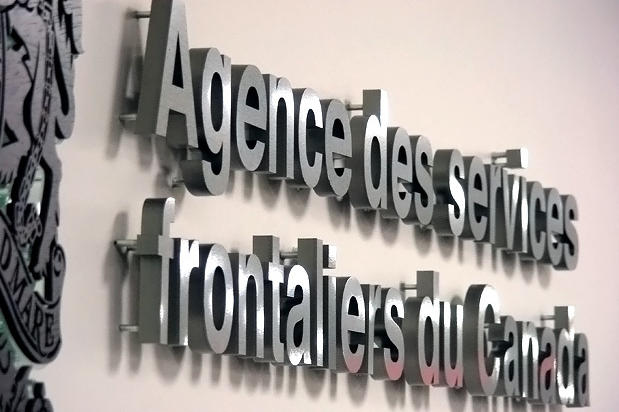 3D office reception signage in lobby of porter airport toronto, porter toronto island, and porter toronto