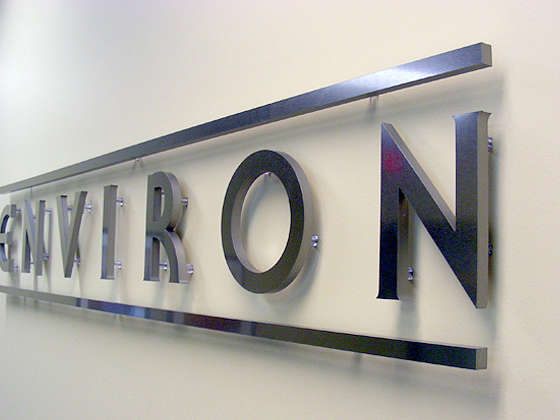 3D Metal Office Sign - Interior Small Office Lobby Environ | ArtSigns®