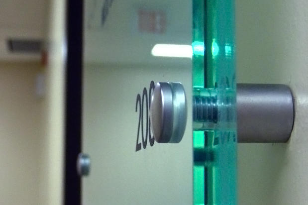 Office lobby plate sign