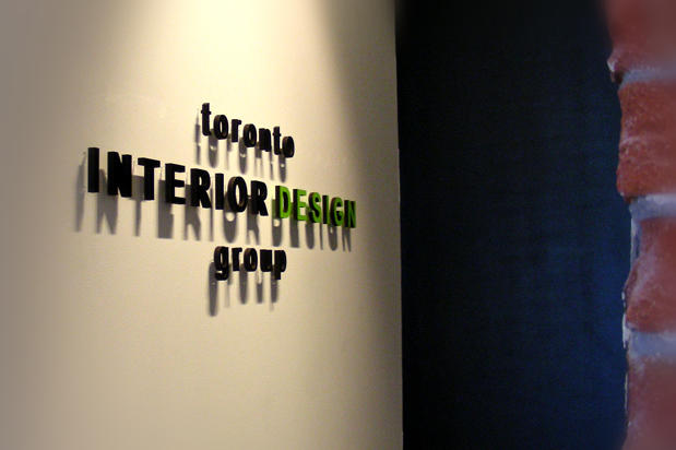 office sign for Toronto Interior Design Group in Office Signs