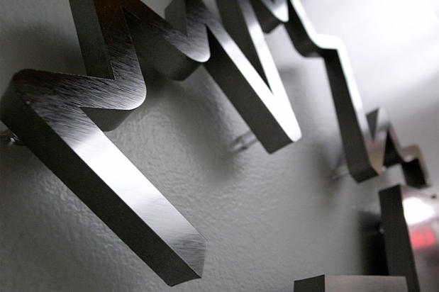 Deep Engraved 3d sign for condo sign design