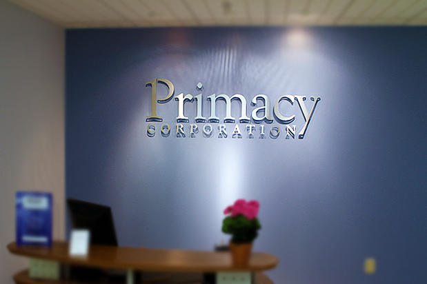 office 3d sign for corporate office mirror mirroron the wall