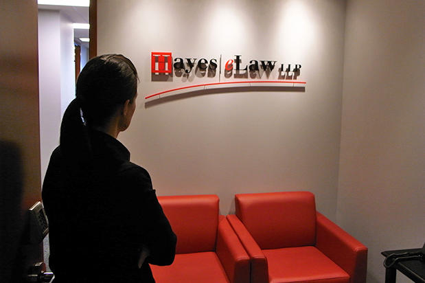 Mr. Mark S. Hayes, Hayes | eLaw LLP , signage are made at Art Signs facilities to improve your overall luxurious look