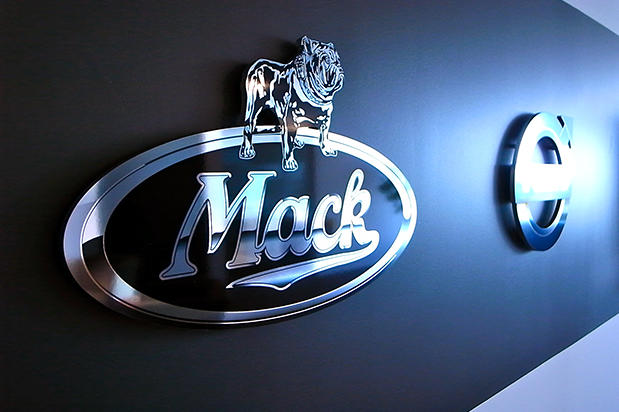Corporate office signs ,3d Wall signs VOLVO signs and Mack Signs