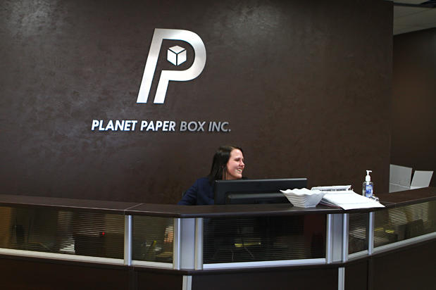 Custom designed idea wall decorative corporate logo sign