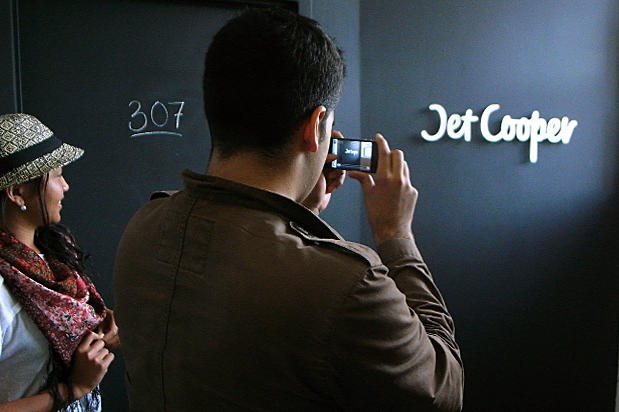 Custom made acrylic logo office door sign