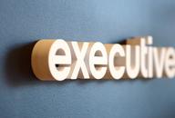 Thick door sign letters on office wall