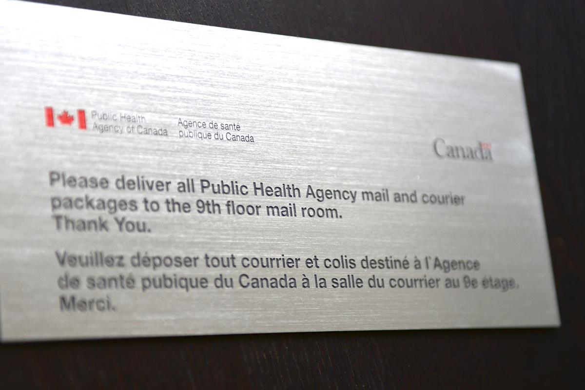 Government Agency Metal Plate Sign for Mail and Courier Packages