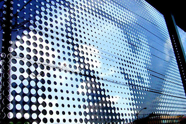 Mirror vinyl window decal and graphic with woman's face