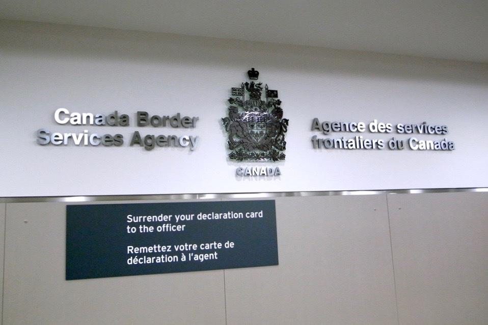 ArtSigns Canada Border Agency raised metal sign letters
