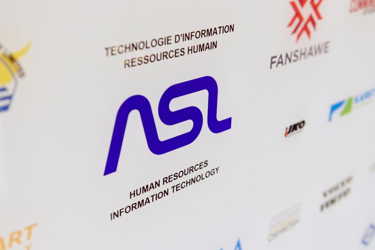 Printed acrylic logo detail ASL Consulting