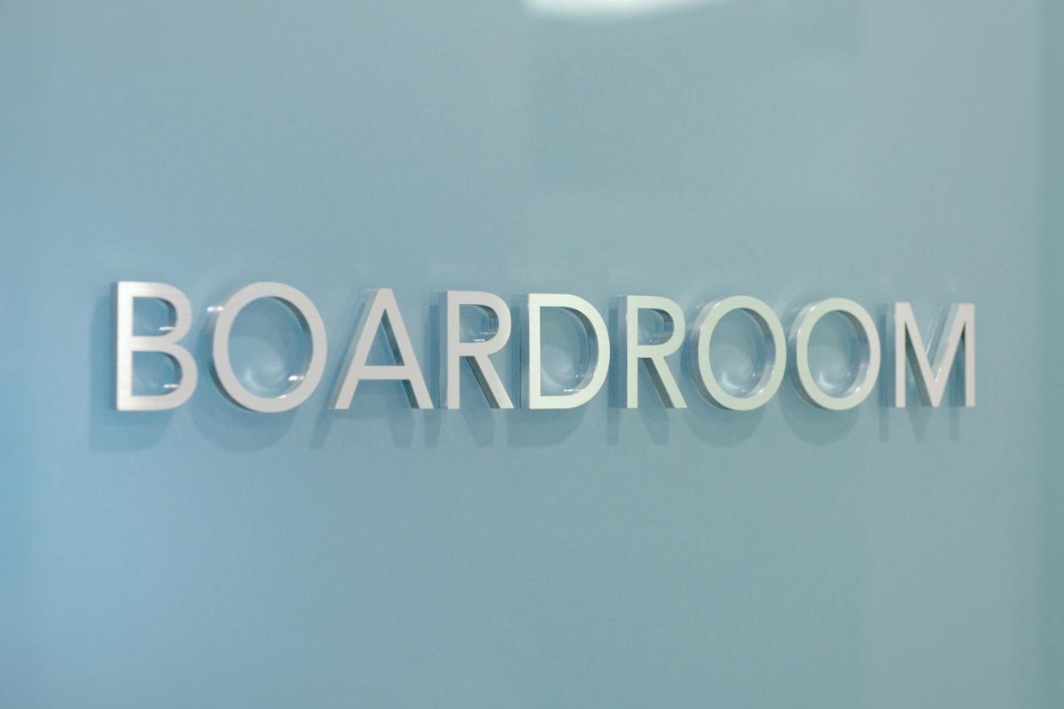 Metal Door Sign Letters for Office Boardroom Glass