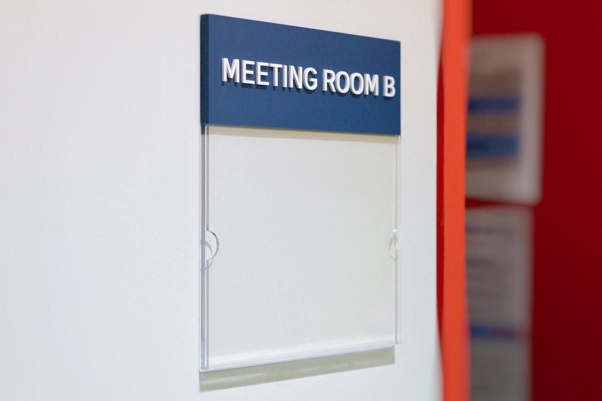 Custom Acrylic Office Meeting Room Sign Holder