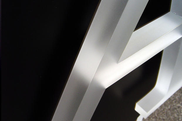 Laser cut dimensional acrylic letter