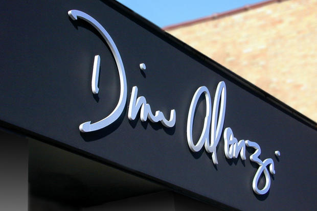 3D sign installed on canvas background, signs company